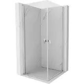 Mexen Mist-B Duo draaideur douchecabine 90 x 90 , transparant, chroom - 8A2-090-090-01-00