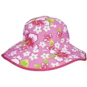 Baby Banz baby-meisjes UV omkeerbare emmerhoed roze bloemen 2