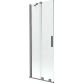 Mexen Velar 2-delige verschuifbare badscherm 70 x 150 , transparant, kanonnenmetaal - 896-070-000-01-95