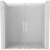 Mexen Velar Duo douchedeuren schuifbaar 170 , matglas, wit - 871-170-000-32-20