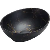 Mexen Elza opbouw wastafel 40 x 33 cm, zwart steen - 21014098
