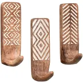 Kepptory 3-pack niet-destructieve houten wandhaken