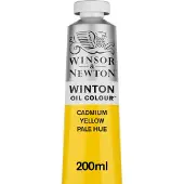 Winsor & Newton Winton Oil Colours 200ml Cadmium Yellow Pale Hue