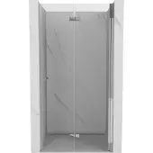 Mexen Mist-F opvouwbare douchedeur rechts 115 , transparant, chroom - 8A6-115-000-01-00-P