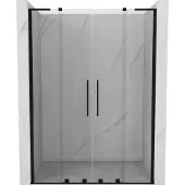 Mexen Velar L Duo schuifdouchedeuren 150 , transparant, zwart - 871-150-003-02-70