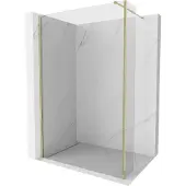 Mexen Kioto douchewand Walk-in 110 x 30 , transparant, goud - 800-110-212-50-00-030