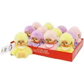 Monchhichi met slab 15 cm - pastel geel
