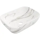 Mexen Rita opbouw waskom 45 x 32 cm, witte steen - 21084584
