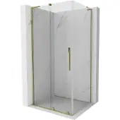 Mexen Velar L schuifdouchecabine 110 x 85 , transparant, goud - 871-110-085-03-50