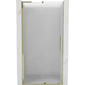 Mexen Velar L schuifdeur voor douche 90 , matglas, goud - 871-090-003-31-50