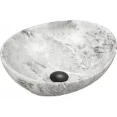 Mexen Elza opzetwastafel 40 x 33 cm, grijze steen - 21014093
