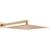 Mexen Slim regendouche 25 x 25 met douchearm, roségoud - 79125112-60