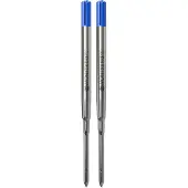 Monteverde Superbroad balpenvulling geschikt voor Parker balpennen Soft Roll Blauw 2 per verpakking (P152BU)