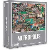 Cloudberries Metropolis Mega gedetailleerde legpuzzels van 2000 stukjes voor volwassenen met coole 3D stadsplattegrond en architectuurthema