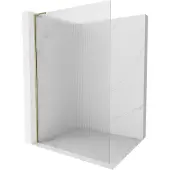 Mexen Kioto L douchewand Walk-in 100 x 200 , strepen, goud - 800-100-103-50-09