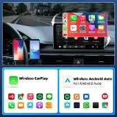 Melitt 2-in-1 draadloze CarPlay-adapter Android Auto Dongle Box