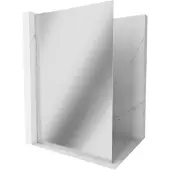 Mexen Kioto L douchewand Walk-in 100 x 200 , spiegel, chroom - 800-100-103-01-50