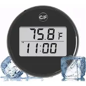 Jojomino Waterbadthermometer Kleine Drijvende Waterdichte Ijsbadthermometer met LCD-Scherm Waterdichte Koude Duik