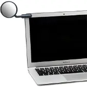 Peleg DESIGN Watch-It - Monitor Spiegel, Clip-On Cubicle, Computer Achteruitkijkspiegel, Convex voor Persoonlijke Veiligheid