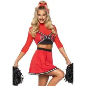 Leg avenue 3 PC Varsity Babe inclusief cr - MED/LGE / ROOD