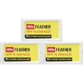 Feather 30 New Hi roestvrijstalen dubbelzijdige scheermesjes