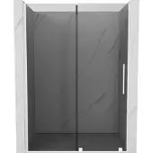 Mexen Velar schuifbare douchedeur 150 , grafiet, wit - 871-150-000-41-20