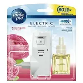Ambi Pur Home Base + Oplader Elegante Bloemen en Luchtverfrissers Kaarsen Deodorant