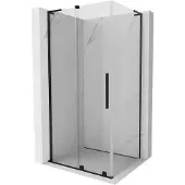 Mexen Velar L schuifdouchecabine 110 x 100 , transparant, zwart - 871-110-100-03-70