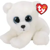 TY UK Ltd Ari Poolbeer Beanie Babies, Wit, 15 cm