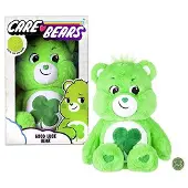 Care Bears 14" Good Luck Bear Pluche - Medium - Groene Pluche voor 4+ - Perfect Cadeau voor Feestdagen, Verjaardag