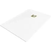Mexen Stone+ rechthoekige composietdouchebak 80 x 70 , wit, gouden rooster - 44107080-G