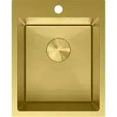 Mexen Solix RVS gootsteen 1-komerig 400 x 500 , goud HC - 6406401000-55HC