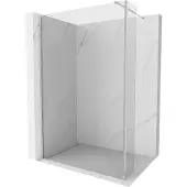 Mexen Kioto douchewand Walk-in 115 x 30 , transparant, chroom - 800-115-212-01-00-030