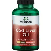 Swanson Health Kabeljauwleverolie, 700mg Double-Strength - 30 softgels