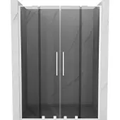 Mexen Velar L Duo schuifdeur douchedeur 140 , grafiet, wit - 871-140-003-42-20
