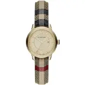 Burberry BU10104 Honing geruit gestempeld wijzerplaat dameshorloge