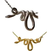 Semoic Gewikkelde slangenketting, neutrale en coole stijl, geavanceerd
