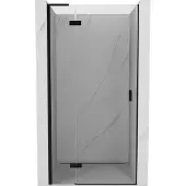 Mexen Mist-H L draaiende douchedeur links 110 , transparant, zwart - 8A5L-110-000-70-00-L