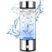 Spactz Waterstofwaterfles, generator, oplaadbare glazen machine gezondheidsbeker voor thuisreizen
