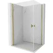 Mexen Mist-B Duo draaideurdouchecabine 100 x 70 , transparant, goud - 8A2-100-070-50-00