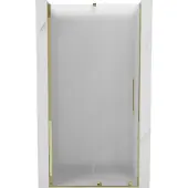 Mexen Velar schuifdouchedeur 100 , mat, goud - 871-100-000-31-50