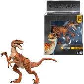 Mattel Jurassic World Hammond Collection Dinosaurus-actiefiguur Atrociraptor Tiger Premium Movie Design Glazen ogen en 13-punts articulatie
