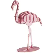 Fridolin 3D-papiermodel - - Flamingo - 8,5 x 12,5 x 4 cm - Zelf te monteren - Vanaf 8 jaar
