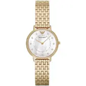 Emporio Armani AR11007 Tweehands Goudkleurig Dameshorloge