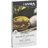 Creativ Company Lyra Metal Box With 12 Rembrandt Aquarell Colouring Pencils Asst'D