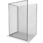 Mexen Kioto douchewand Walk-in 100 x 100 , zwart frame, wit - 800-100-212-20-70-100