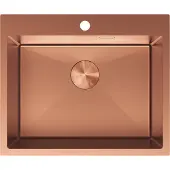Mexen Solix roestvrijstalen gootsteen 1-kompkamer 600 x 500 , koper - 6408601000-65