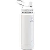Takeya Actives 24 oz vacu m ge soleerde roestvrijstalen waterfles met rietje, premium kwaliteit, Arctisch