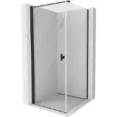 Mexen Mist-B douchecabine met draaideur 75 x 75 , transparant, zwart - 8A2T-075-075-70-00