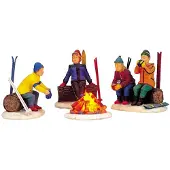 Lemax Skiers Camp Fire 4.5v Adaptor S4